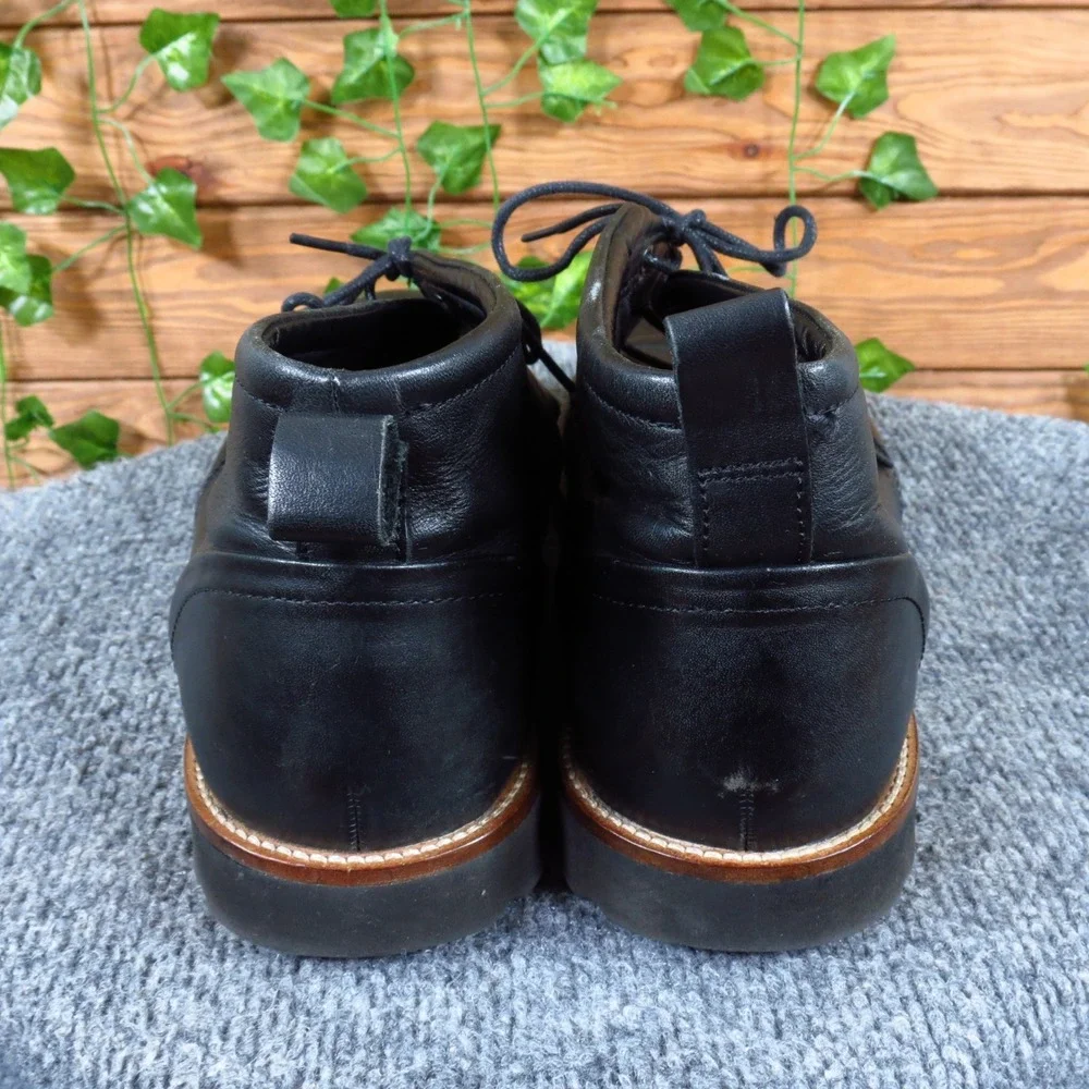 Rockport Charson Men Chukka Boots Size 9 Lightweight Walking Black Leather